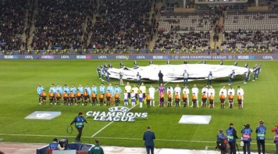 "Qarabağ" - "Kopenhagen" oyununda "Şəhidlər ölməz, vətən bölünməz" - VİDEO