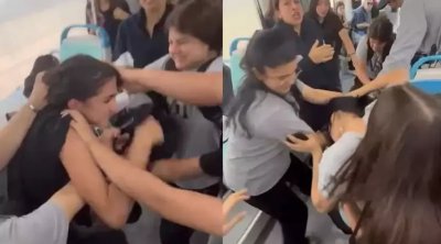 Türkiyədə tələbə qızlar tramvayda saçyolduya çıxdılar – ANBAAN VİDEO