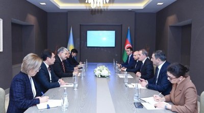 Azərbaycanla Qazaxıstan arasında strateji tərəfdaşlıq məsələləri MÜZAKİRƏ OLUNDU - FOTO