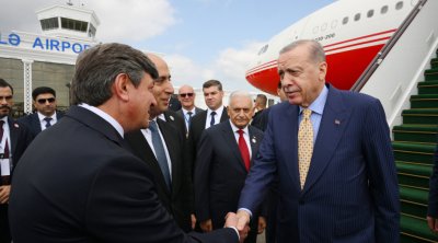 Ərdoğan Qəbələyə GƏLDİ - FOTO