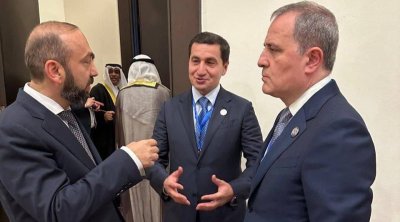 Hikmət Hacıyev, Ceyhun Bayramov və Mirzoyan BİR ARADA - FOTO