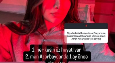 Rəqsanənin qızından iradlara CAVAB: “Orada olsam da, əlimdən heç nə gəlmir” - FOTO