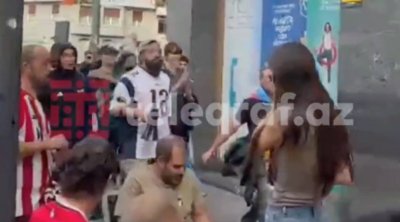 “Qarabağ” azarkeşləri Bilbao küçələrində - ANBAAN VİDEO