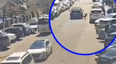 Bakıda avtomobil yoluna qaçan piyadaların vurulma GÖRÜNTÜLƏRİ – ANBAAN VİDEO