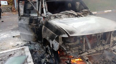 Belqorod merinin avtomobilinə dron düşdü - FOTO