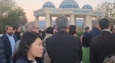 Xarici diplomatlar Zəngilan məscidində - VİDEO