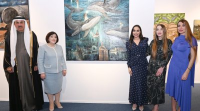 Leyla, Arzu və Alena Əliyevalar “ART Weekend” festivalının açılış mərasimində - FOTO