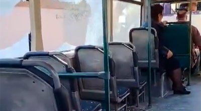 Sürücü avtobusu niyə bu vəziyyətdə idarə edib? - VİDEO