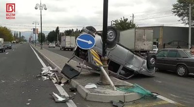 Şəkidə AĞIR QƏZA – Xəsarət alan var – FOTO