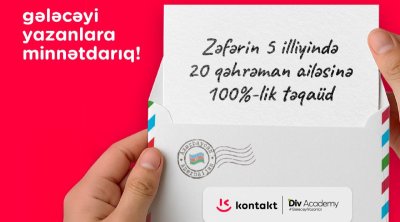 “Kontakt”dan qazi və şəhid ailəsi üzvü olan 20 nəfərə tam təqaüd