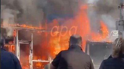 Bakıda dönərxana YANDI - ANBAAN VİDEO