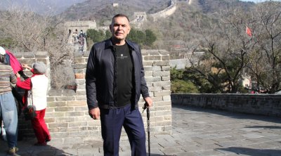 Aprel döyüşlərinin qəhrəmanı Böyük Çin səddində - FOTO