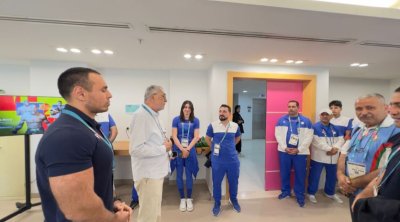 Milli Olimpiya Komitəsinin rəsmiləri Ər-Riyadda Atletlər kəndində - FOTO