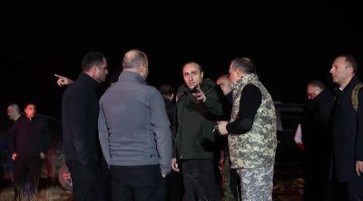 Gürcüstan daxili işlər naziri təyyarə qəzasının baş verdiyi yerə GETDİ