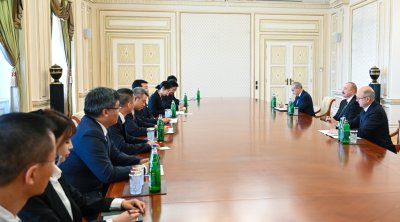 Prezident Çin şirkətinin nümayəndə heyətini qəbul etdi – FOTO