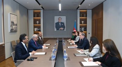 Ceyhun Bayramov Asiya Ombudsmanlar Assosiasiyasının prezidenti ilə görüşüb - FOTO