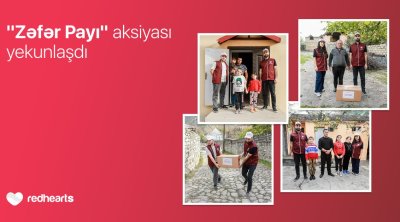 Qırmızı Ürəklər Fondunun “Zəfər Payı” aksiyası öz məqsədinə çatdı