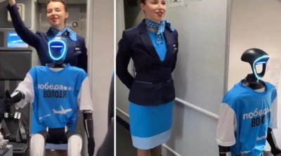 Dünyada ilk robot stüardessa sınaqdan keçirildi