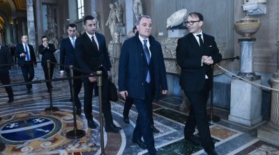 Ceyhun Bayramov Vatikanda Müqəddəs Pyotr Bazilikasında - FOTO