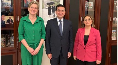 Hikmət Hacıyev Niderland səfiri ilə görüşdü