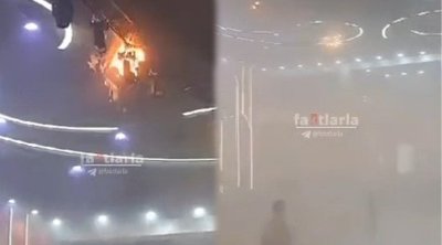 Bakıda toy zamanı şadlıq evində yanğın - “Zalda bir nəfər qalmasın” – VİDEO