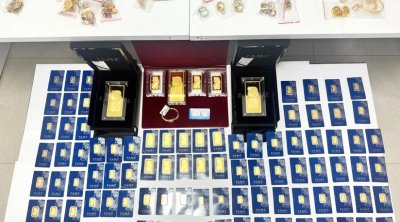 Gömrükdə 2 milyonluq ƏMƏLİYYAT: 11 kiloqrama yaxın qızıl gətirmək istədilər - FOTO