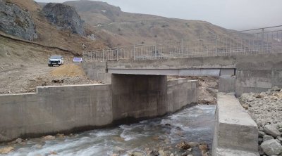 Laza kəndinin sakinlərinə ŞAD XƏBƏR: Yeni körpünün tikintisi yekunlaşdı - FOTO