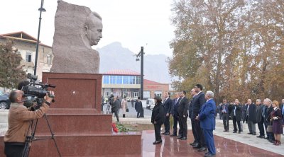 Yusif Məmmədəliyevin Ordubaddakı abidəsinin bərpadan sonra açılışı olub - FOTO