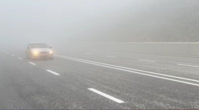 Qatı duman Muğanlı-İsmayıllı yolunda sürücülərə çətinlik yaratdı - VİDEO