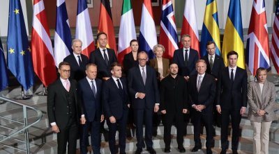 Ukraynada sülh üzrə danışıqlar üçün Berlində toplanan liderlərin FOTOLARI