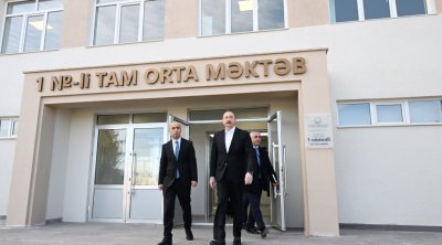 Kərkicahanda tam orta məktəbin binası istifadəyə verildi