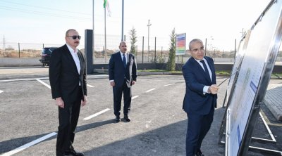 İlham Əliyev Ağdamda AÇILIŞDA