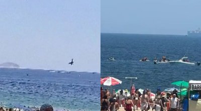 Təyyarə okeana düşdü - VİDEO