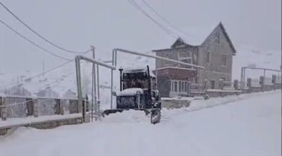 Quba-Xınalıq yolu qardan belə TƏMİZLƏNİR – VİDEO