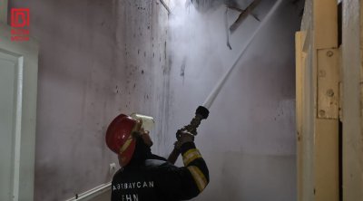 Gəncədə GÜCLÜ YANĞIN - FOTO/VİDEO