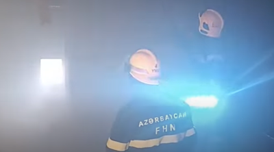 Binəqədidə hamam yandı &ndash; VİDEO