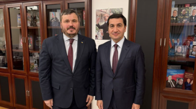 Hikmət Hacıyev Ukrayna səfiri ilə GÖRÜŞDÜ