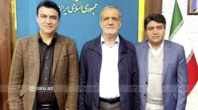 Azərbaycana qayıtmaq üçün Pezeşkianla olan bu FOTOLARI göstəribmiş