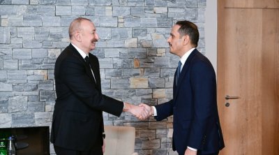 İlham Əliyev Davosda Qətərin Baş naziri və xarici işlər naziri ilə görüşüb - FOTO
