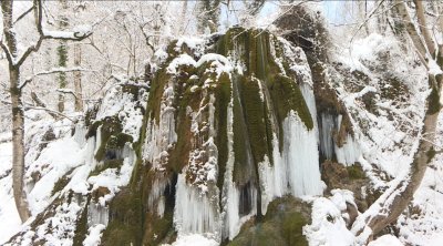 İlisu Milli Parkında qış lövhələri - FOTO