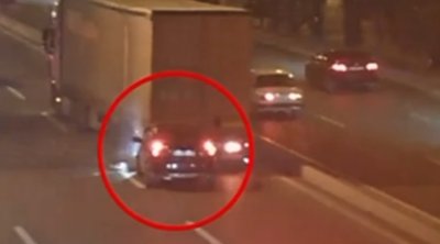 Prospektdə geriyə hərəkət edən yük maşını qəzaya səbəb oldu &ndash; ANBAAN VİDEO