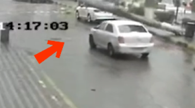 Xırdalanda ağac aşdı, sürücü son anda xilas oldu - ANBAAN VİDEO