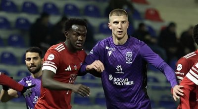 "Sumqayıt" - "Zirə" görüşündə qapılara 5 qol vuruldu - VİDEO