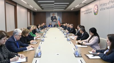 Ceyhun Bayramov ABŞ Ticarət Palatasının nümayəndə heyəti ilə görüşdü