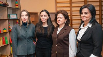 Alena Əliyeva Gəncədə xüsusi ümumtəhsil məktəbindən paylaşım etdi - FOTO