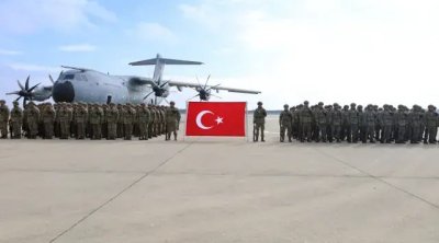 Almaniyada türk hərbi konvoyunu görənlər təəccübləndi -FOTO/VİDEO