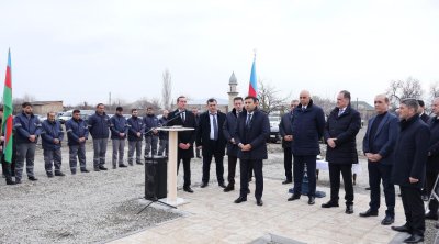 Göyçayda içməli su təchizatı şəbəkəsi İSTİFADƏYƏ VERİLDİ - FOTO