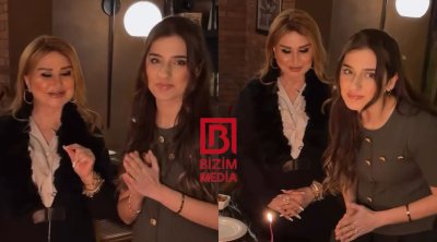 Mələkxanım Eyubova böyük qızına AD GÜNÜ ETDİ - VİDEO