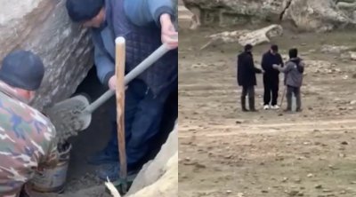 Qızıl axtarmaq üçün Qaradağdakı qoruqda qanunsuz qazıntı apardılar, tutuldular – FOTO/VİDEO