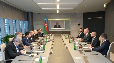 İqtisadiyyat naziri “Goldman Sachs” rəsmisi ilə görüşüb - FOTO